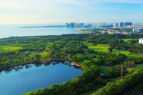 海口美源游艇碼頭→萬綠園 海口美源游艇碼頭→萬綠園